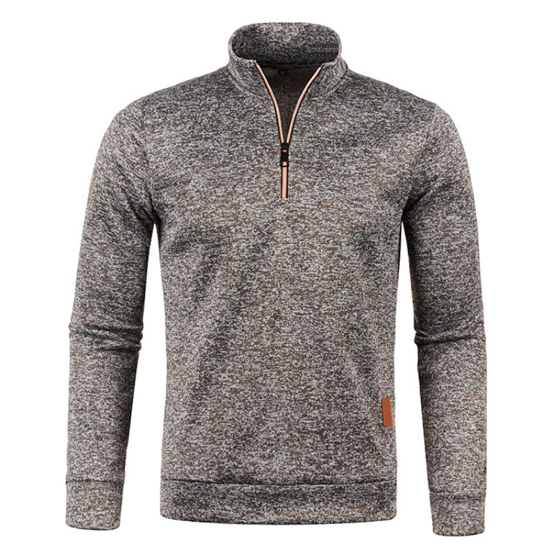 Matt Pullover - Varm stickad pullover med polokrage