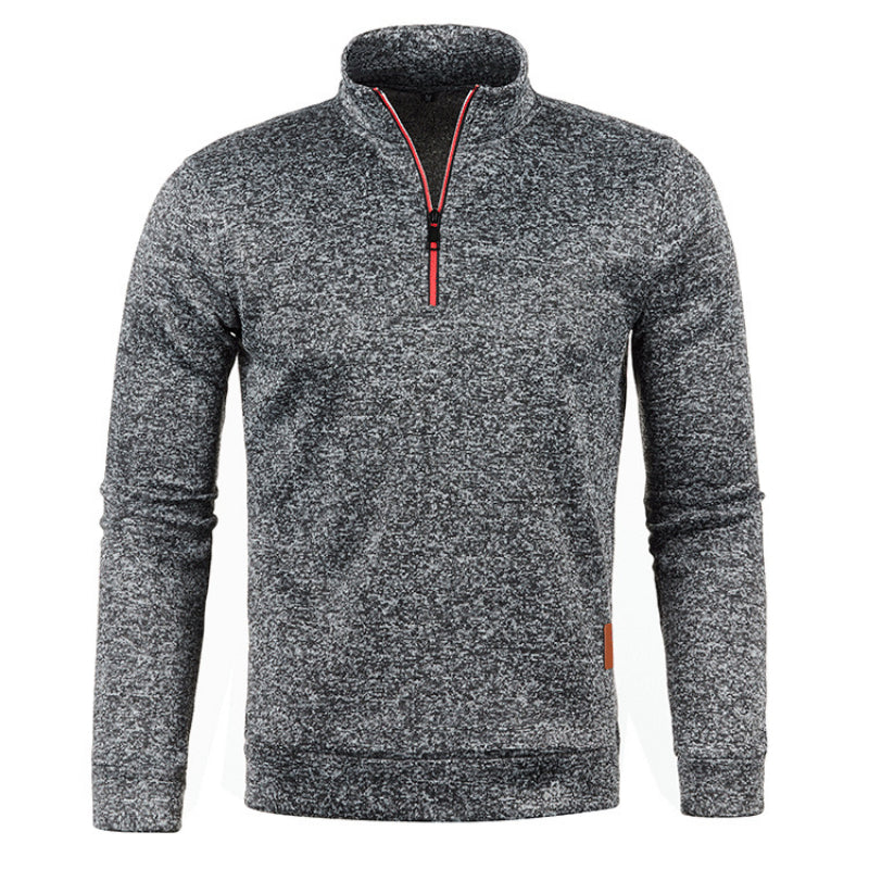 Matt Pullover - Varm stickad pullover med polokrage